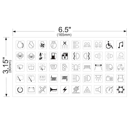 Bulldog Winch Jeep/Truck Switch Labels 20268